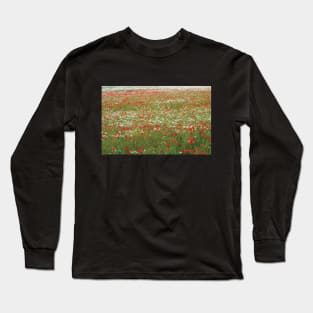 Impression of a poppy field Long Sleeve T-Shirt